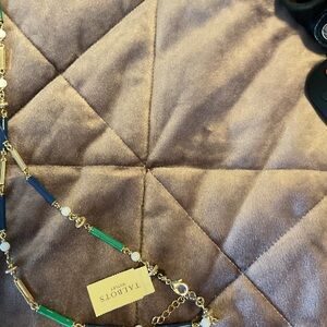 New with tags  32” Blue-Green Necklace adjustable